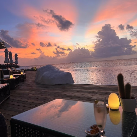 Sunset at Lily Beach Resort
