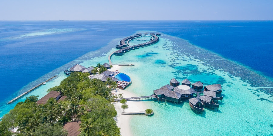 Lily Beach Resort Aerial View